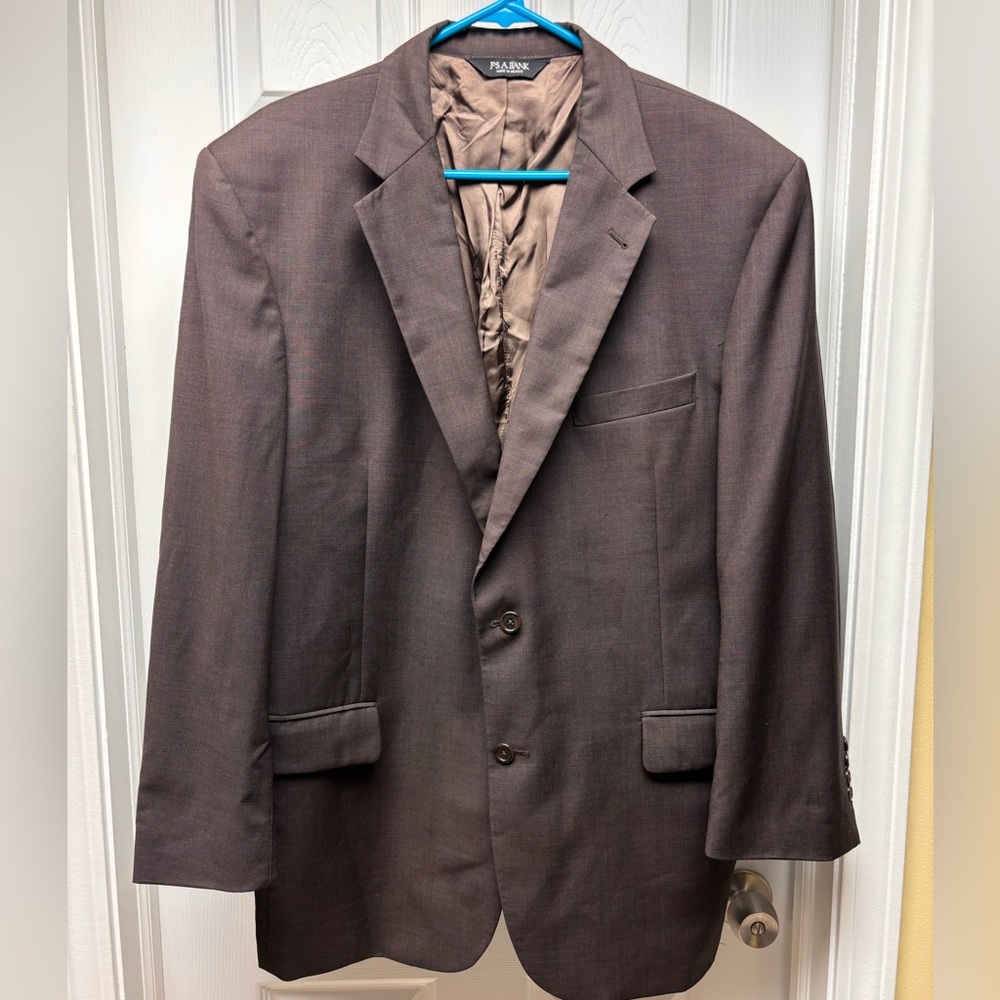 Jos. A. Bank Signature Collection Men’s Wool Blazer – Dark Brown (44R)